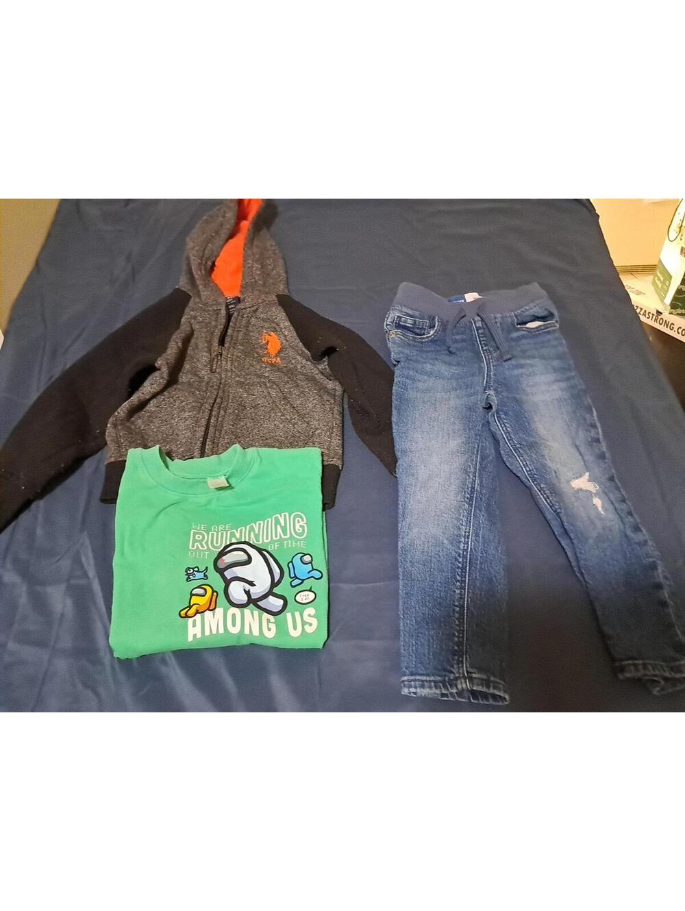 Among Us , OLD NAVY Uss Polo Assn. Lot Pants Size 3T, Tops Size Boys 4